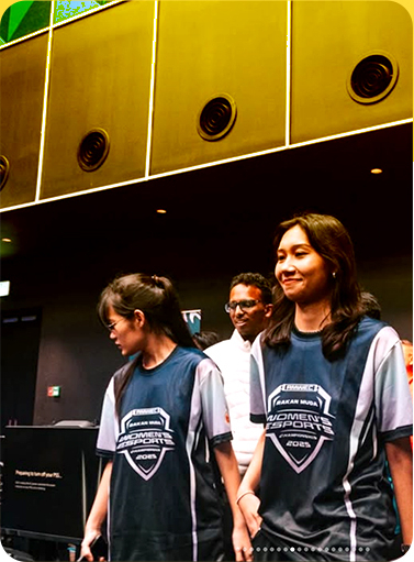 Esports team wearing custom jerseys